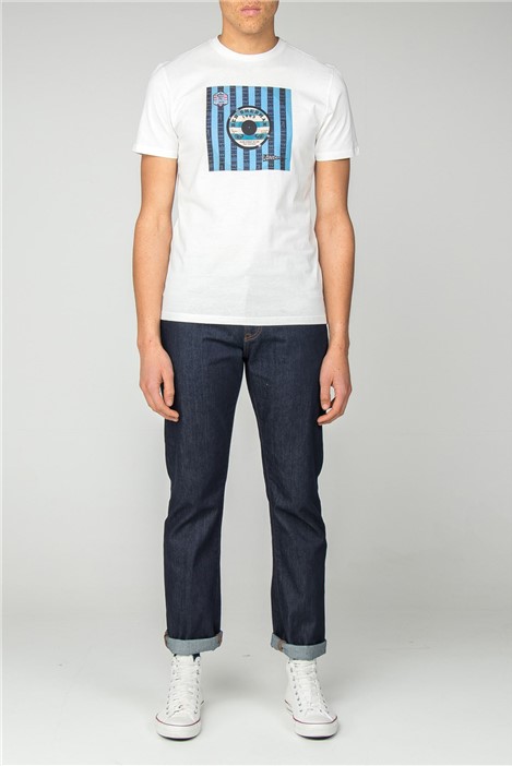 Ben Sherman White Record Target T Shirt