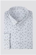 Limehaus Men S White Leaf Print Shirt Suit Direct