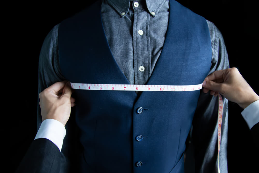 how to measure chest for mens suit