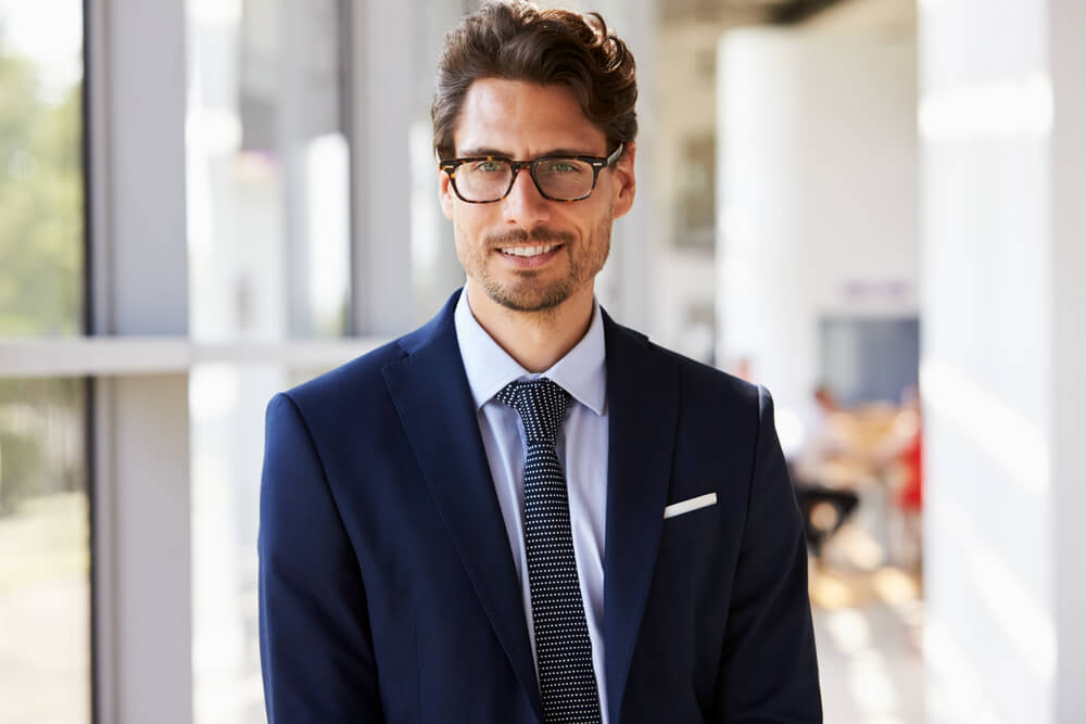 business navy blue suits