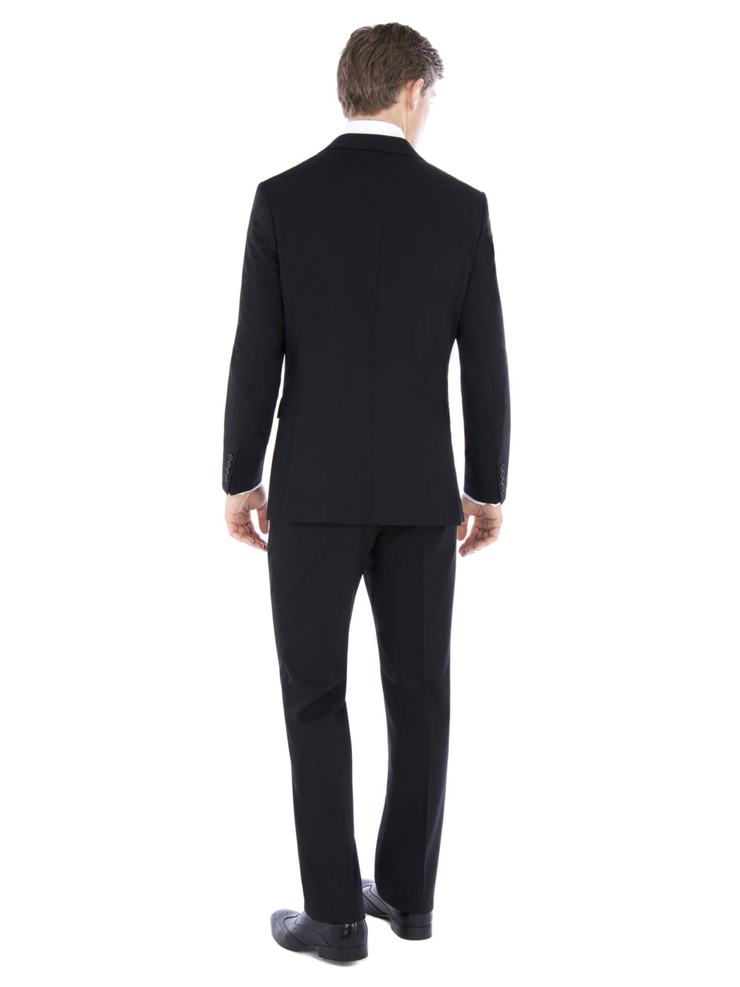 Jeff Banks Black Travel Regular Fit Suit | Suit Direct