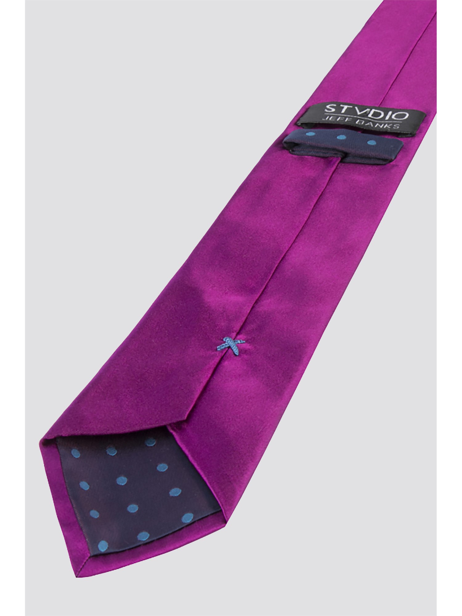 Jeff Banks Stvdio Magenta Silk Tie MAGENTA - Ideal For Weddings