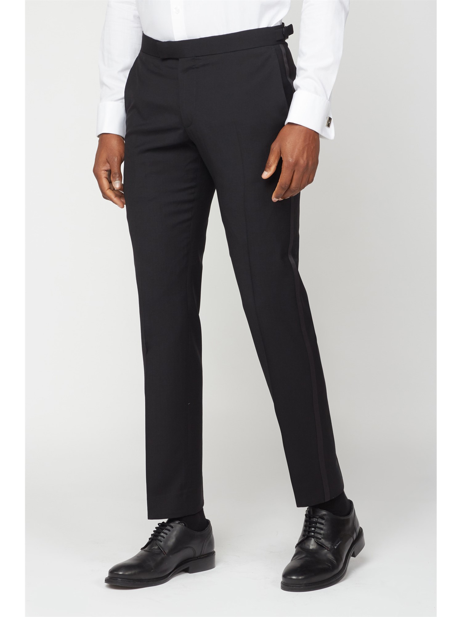 Alexandre of England Black Dresswear Men's Trousers