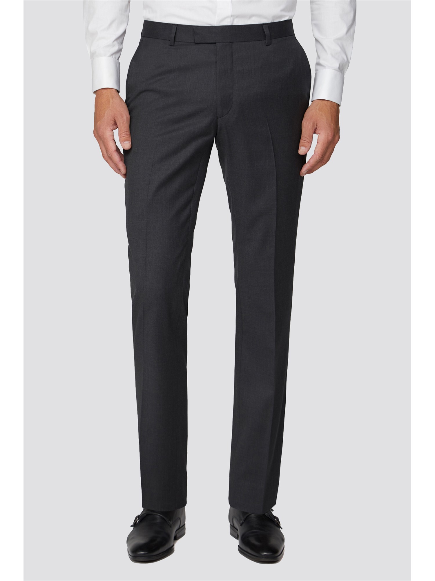 Alexandre of England Weston Charcoal Twill Men's Suit Trousers