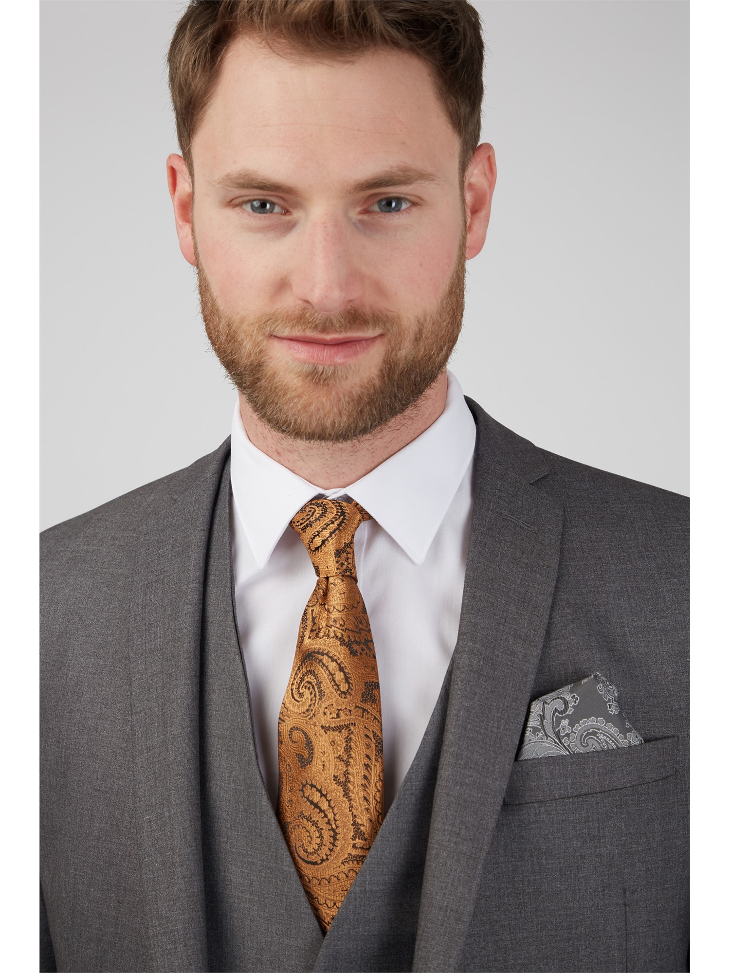 Occasions | Grey Tailored Fit Wedding Suit | SuitDirect.co.uk