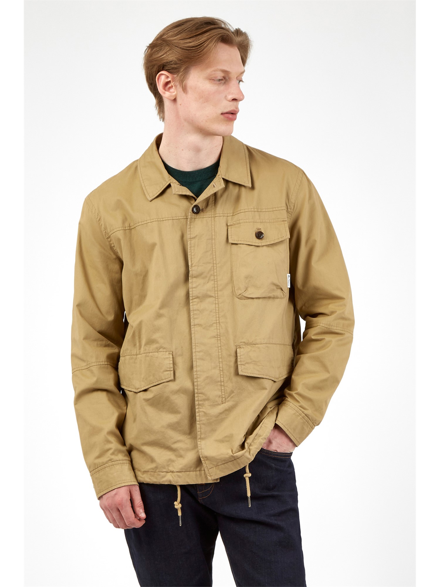 Ben Sherman Sand Cotton Workwear Style Jacket