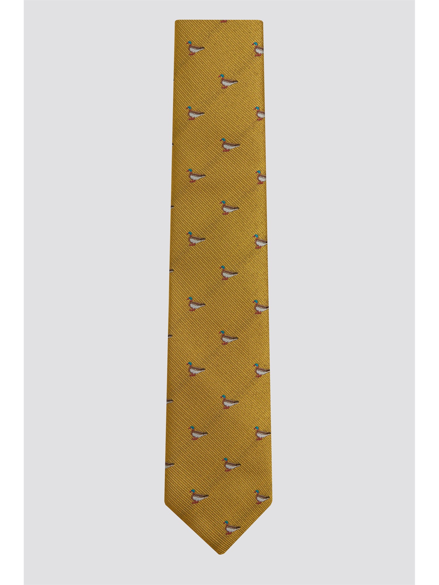 Racing Green Gold Duck Tie GOLD