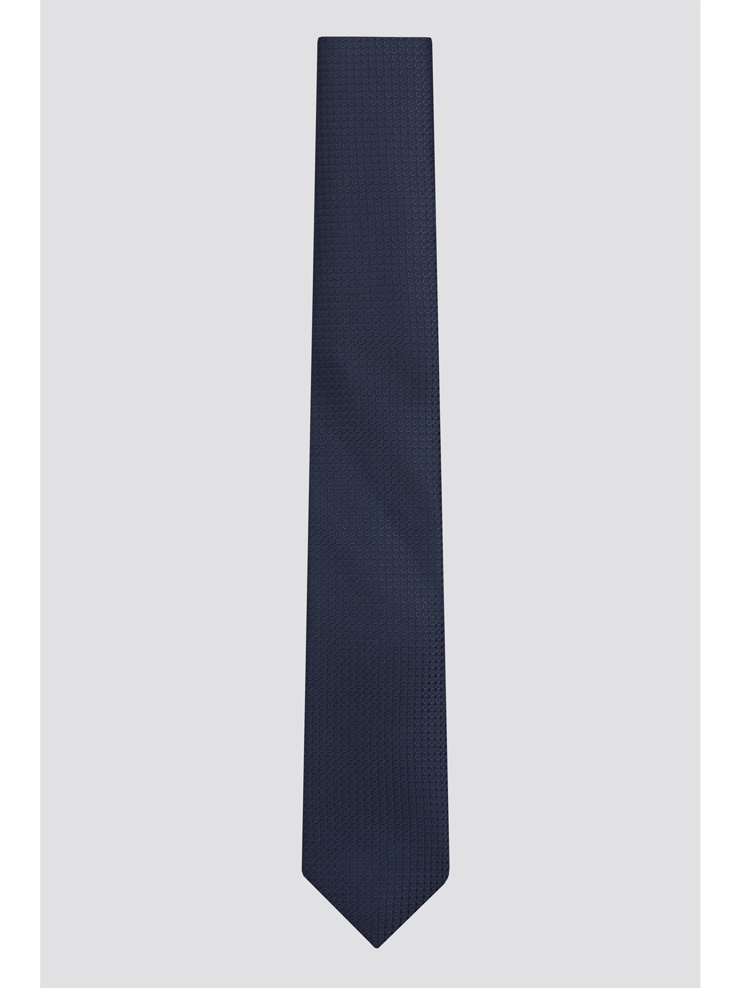 Racing Green Navy Diamond Texture Tie Navy