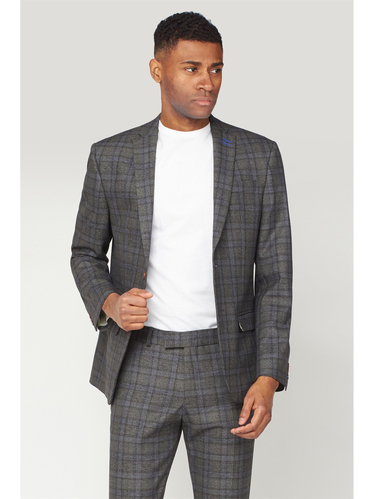 Antique Rogue Classic Checked Suit Jacket