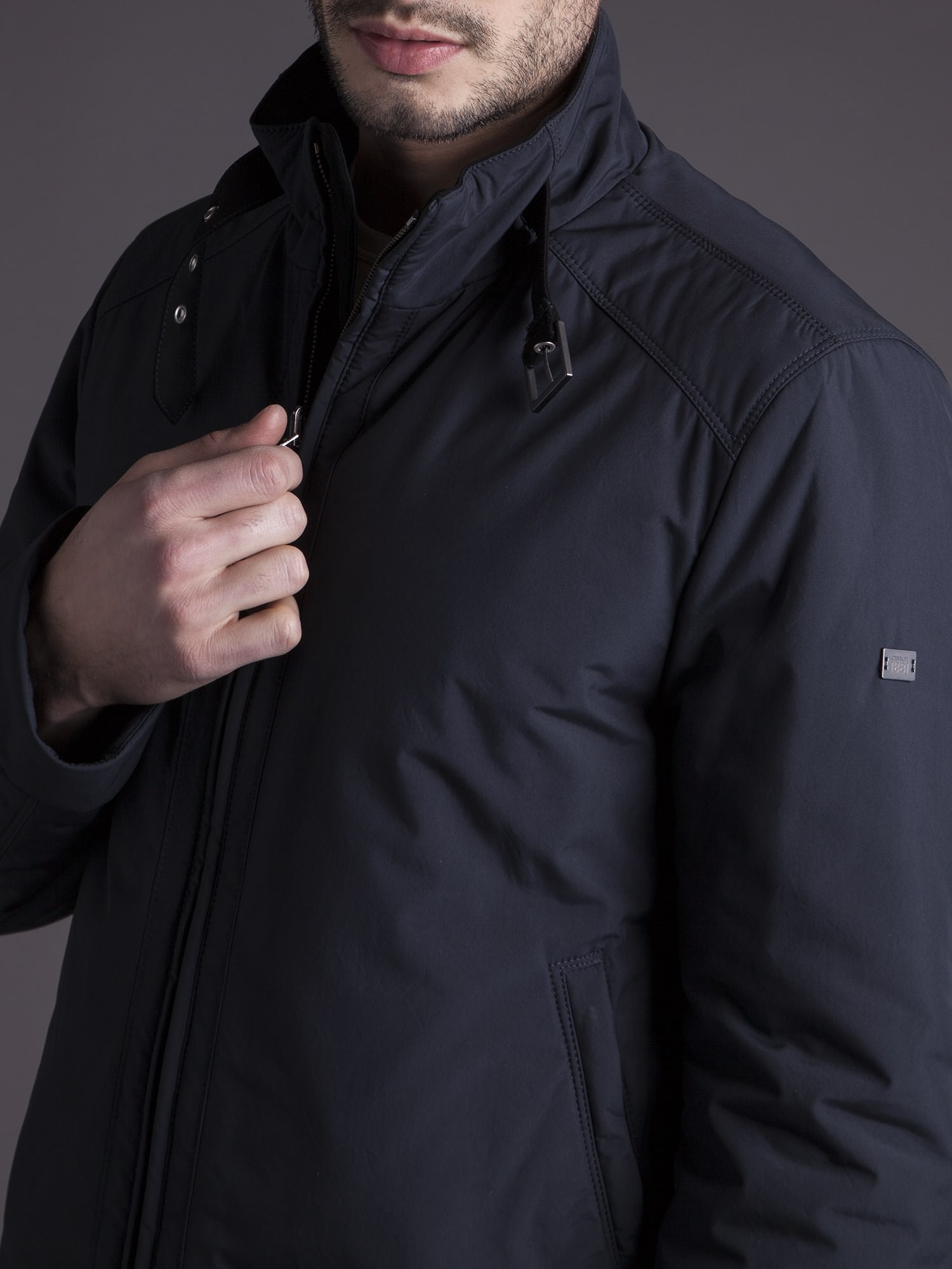 Cerruti 1881 cerruti 1881 black quilted bomber