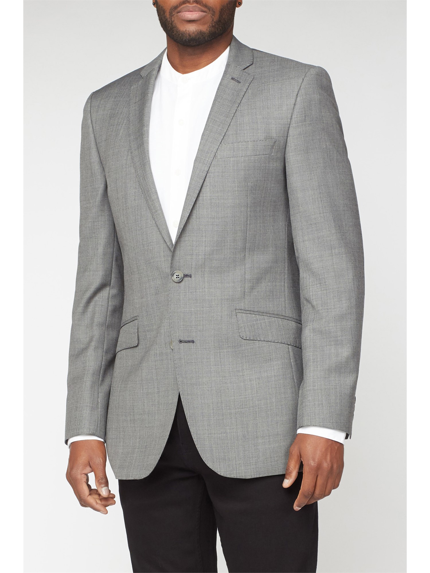 Scott by The Label Grey Pick & Pick Skinny Fit Suit Jacket