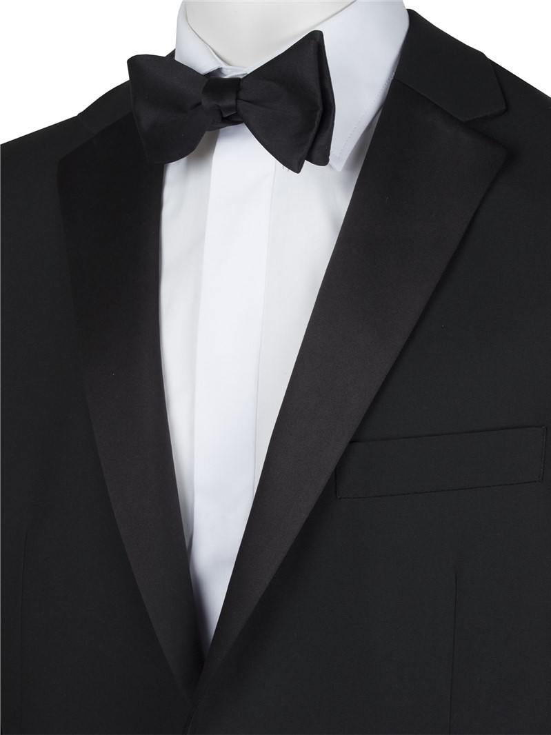 Piscador Plain Black Self Tie Bow