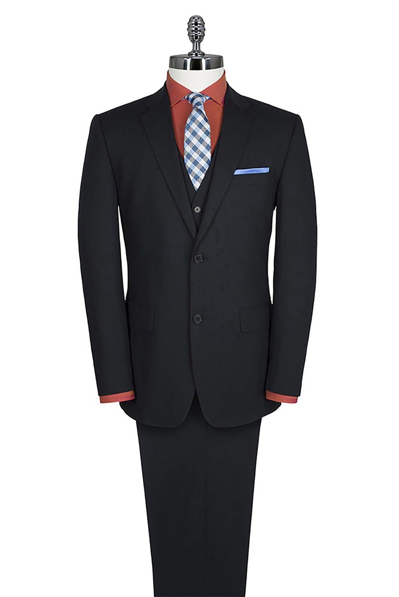 Black Plain Travel Suit Jacket