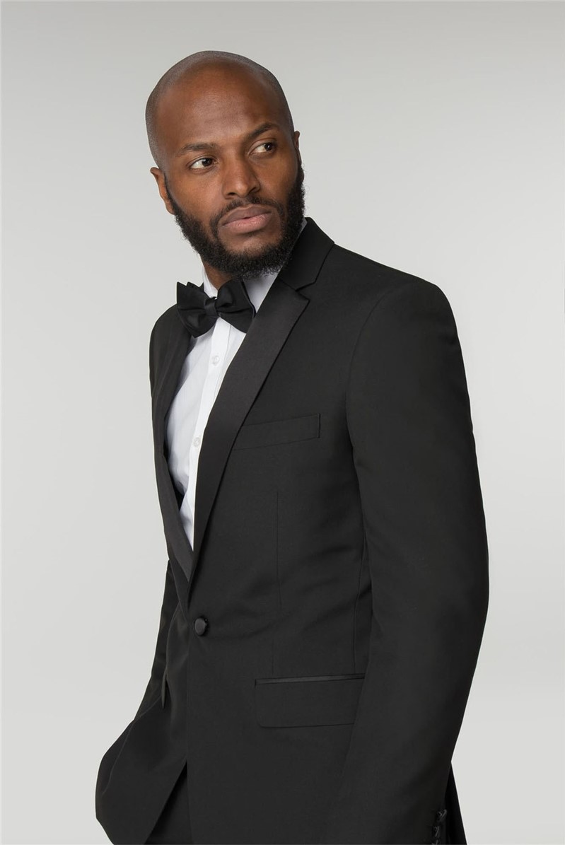 Occasions Black Tailored Fit Dinner Jacket