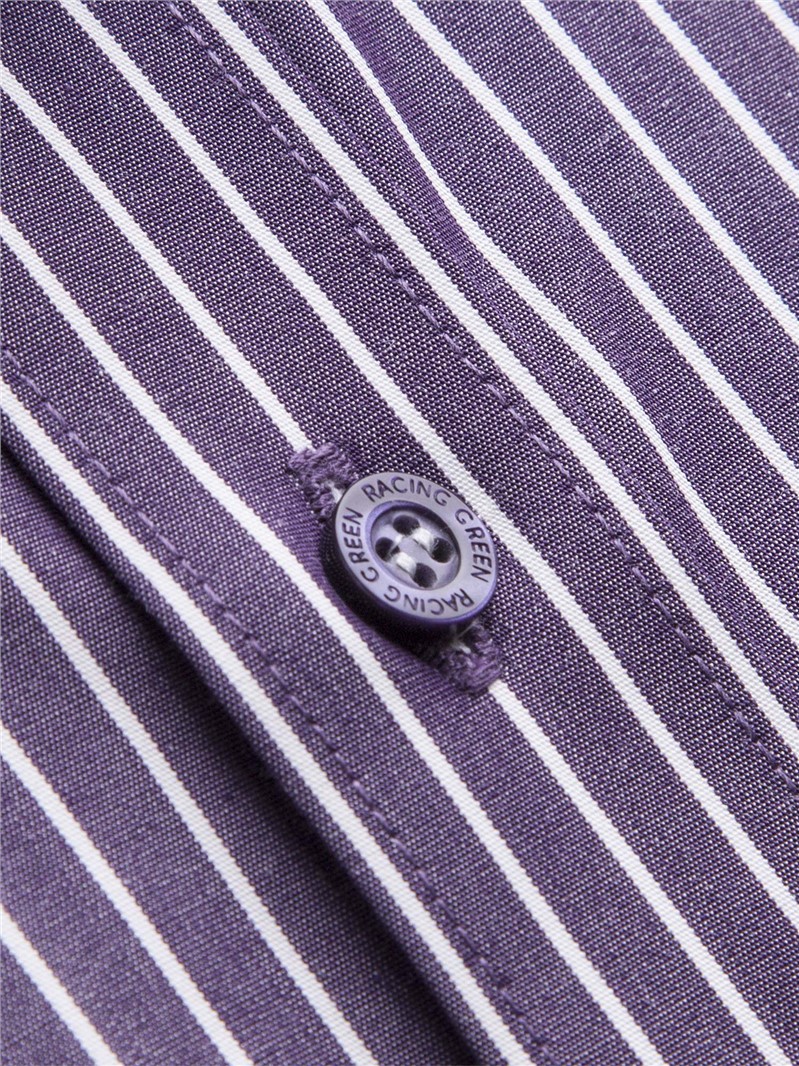 Moorgate Racing Racing Green Blackberry Moorgate Stripe Shirt
