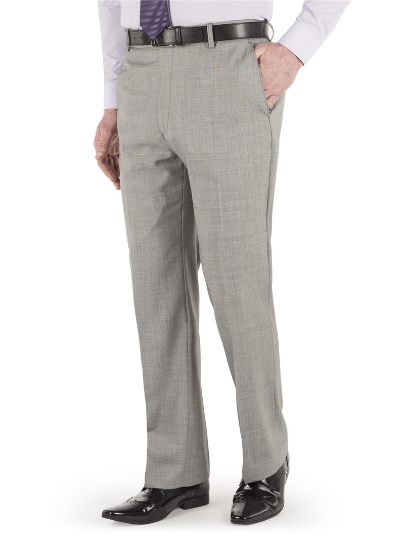  Light Grey Sharkskin Suit Trouser