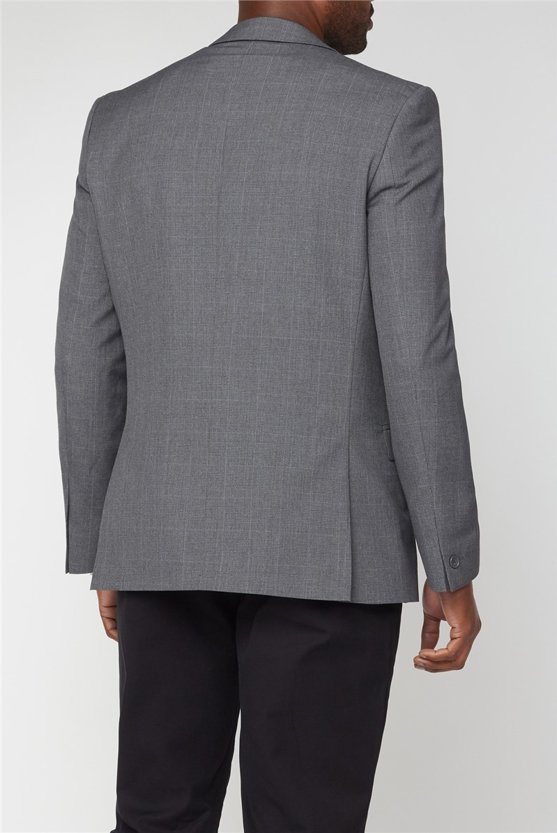 Red Herring | Men's Grey Check Slim Fit Jacket | Suit Direct