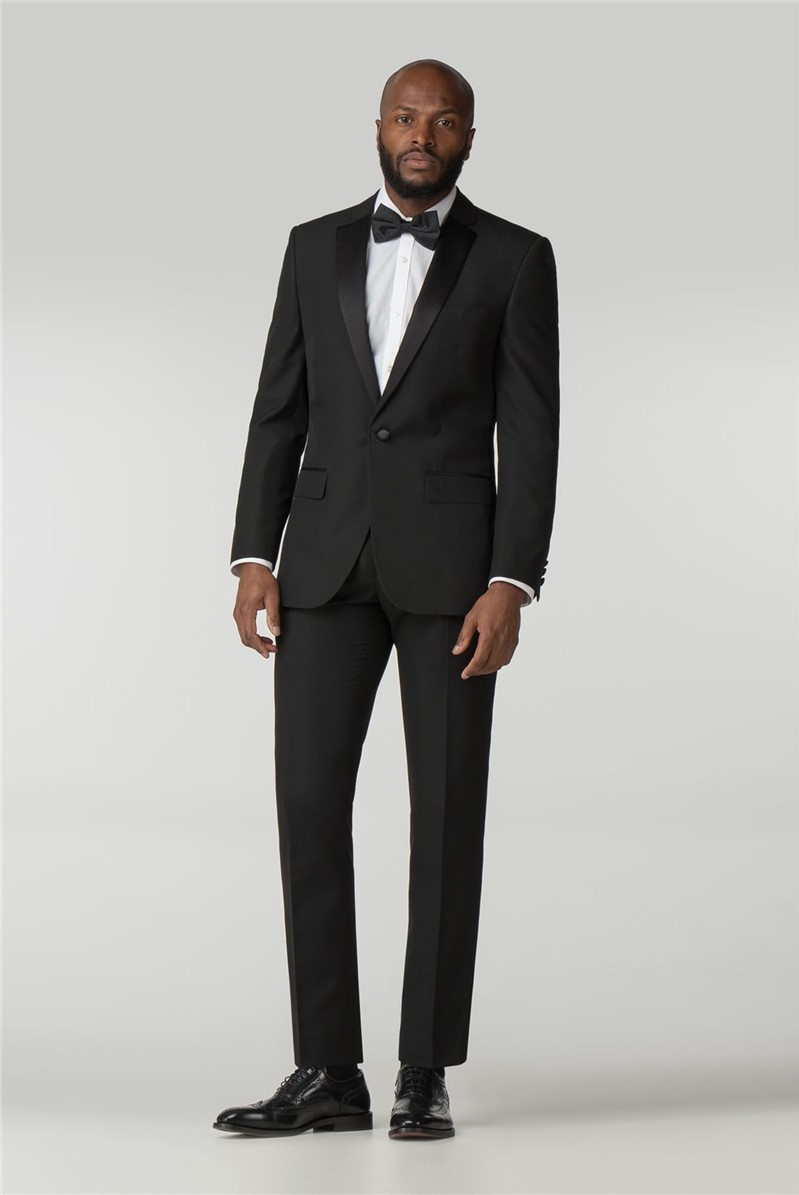  Tailored Fit Black Dinner Jacket