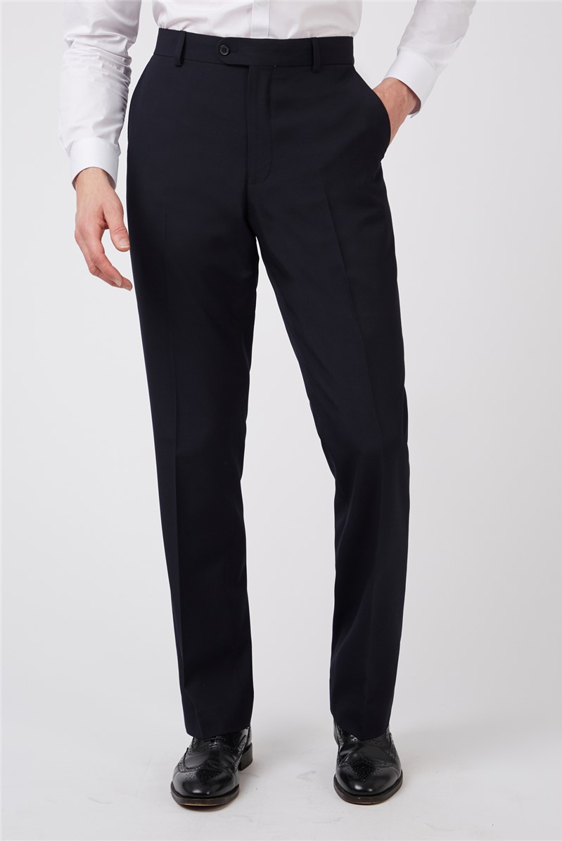 The Collection Regular Fit Navy Plain Suit Trousers