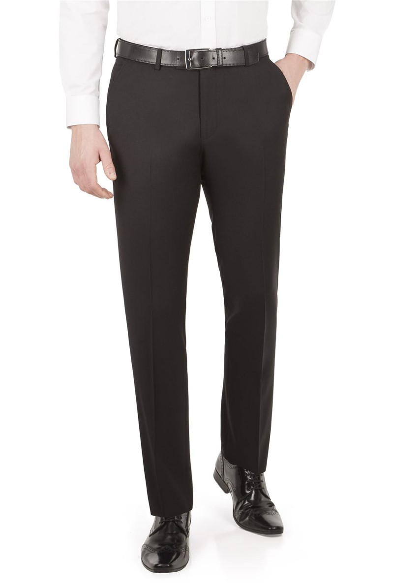 Limehaus Black Twill Slim Fit Trouser