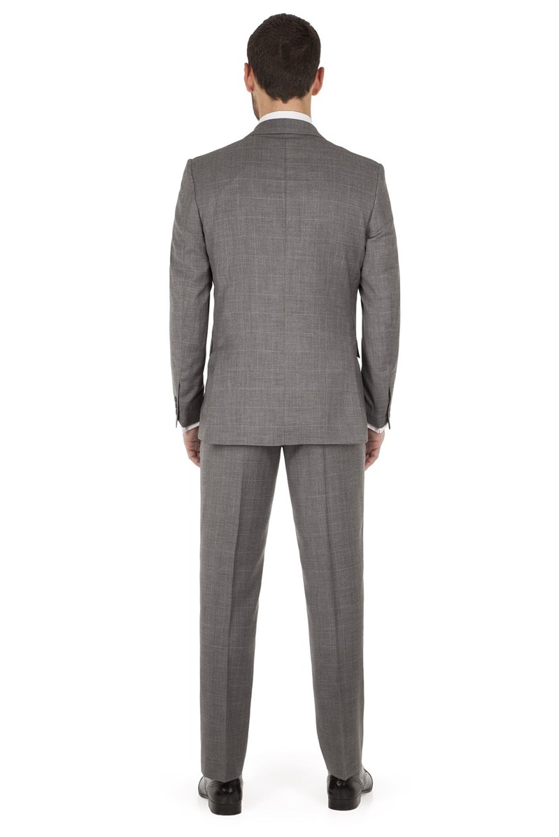 Scott & Taylor Grey Check Regular Fit Suit