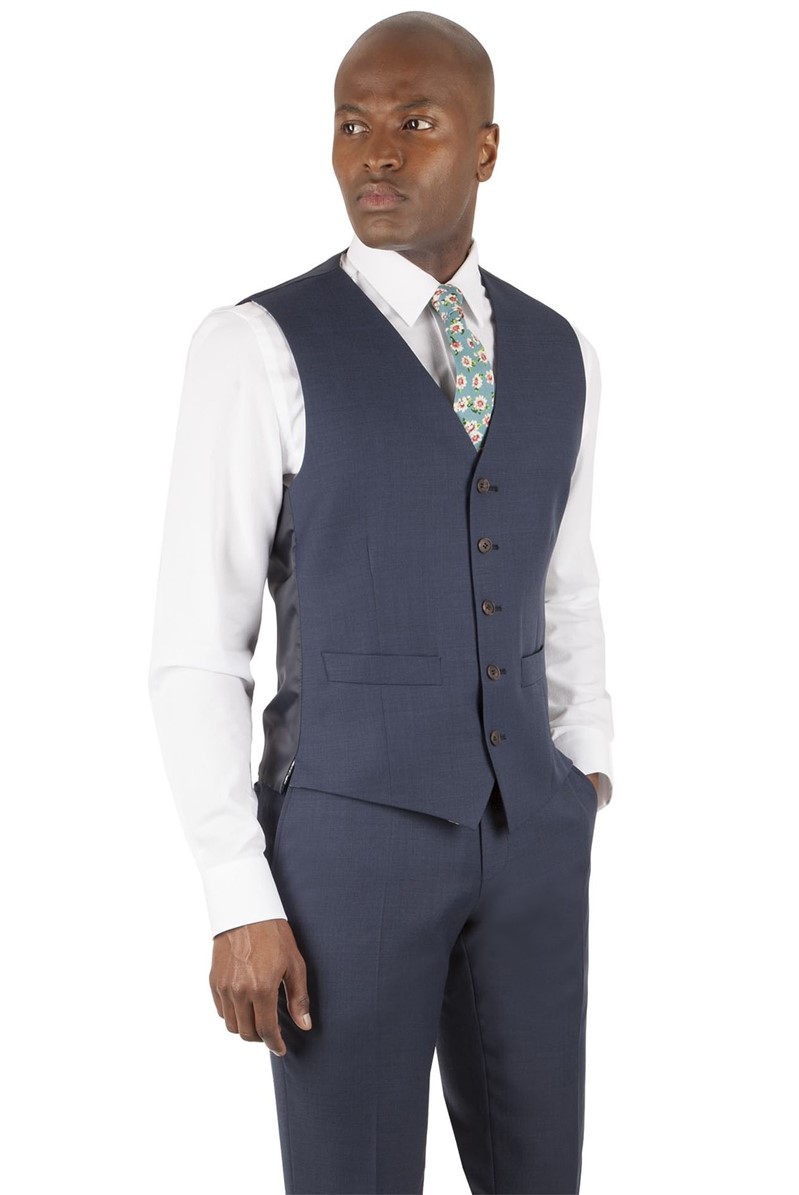  Navy Pick N Pick Tailored Fit Waistcoat