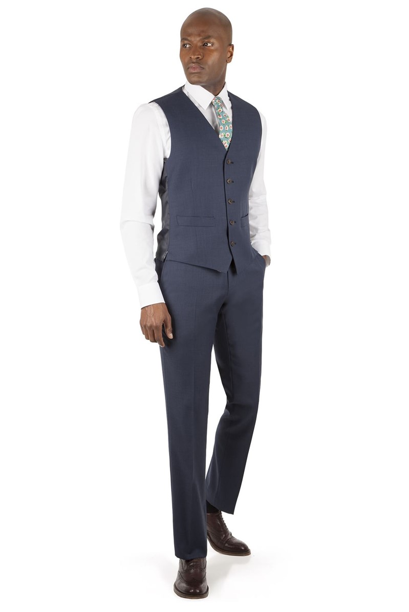  Navy Pick N Pick Tailored Fit Waistcoat