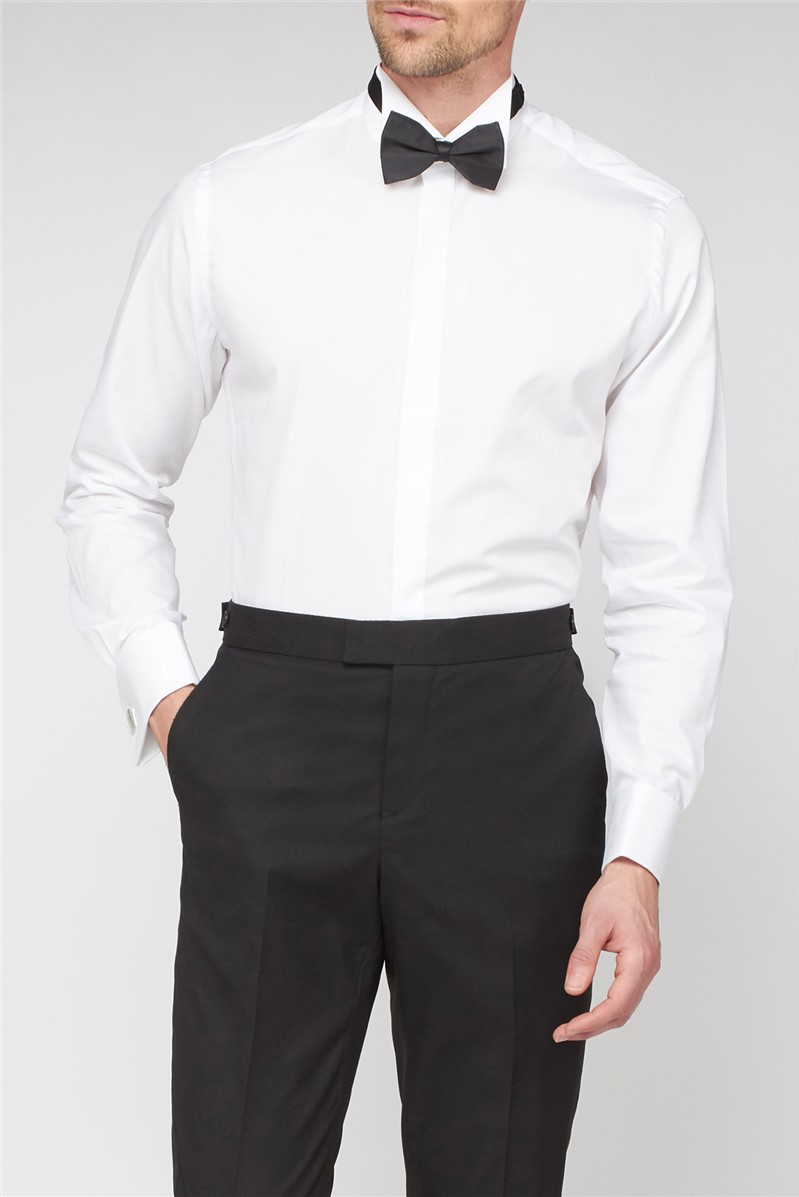 Collared shirt store with bow tie