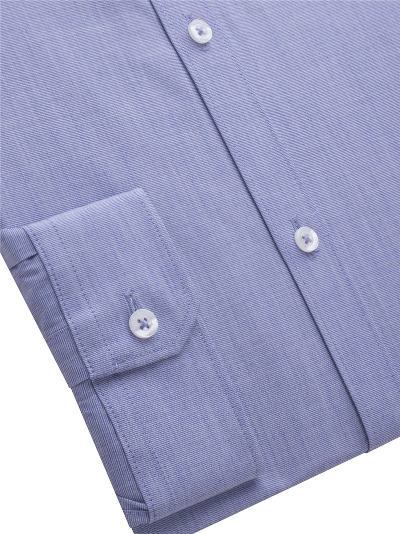  Blue End on End Slim Fit Shirt