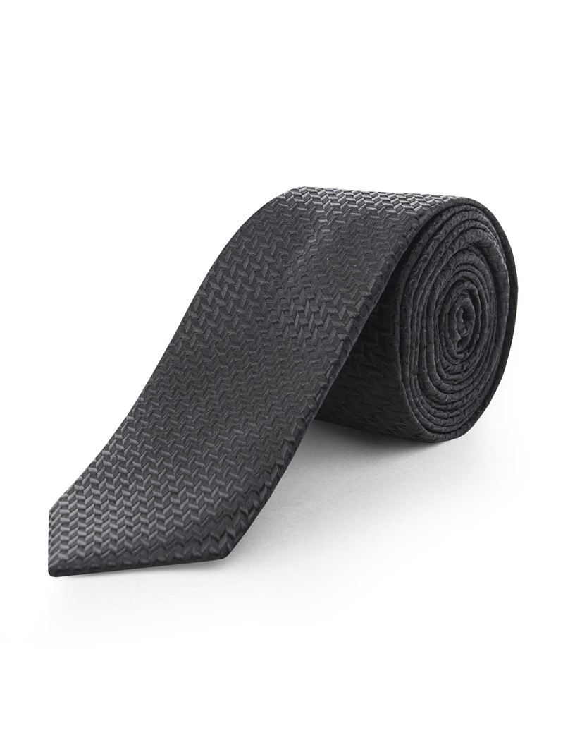  Black Chevron Tie