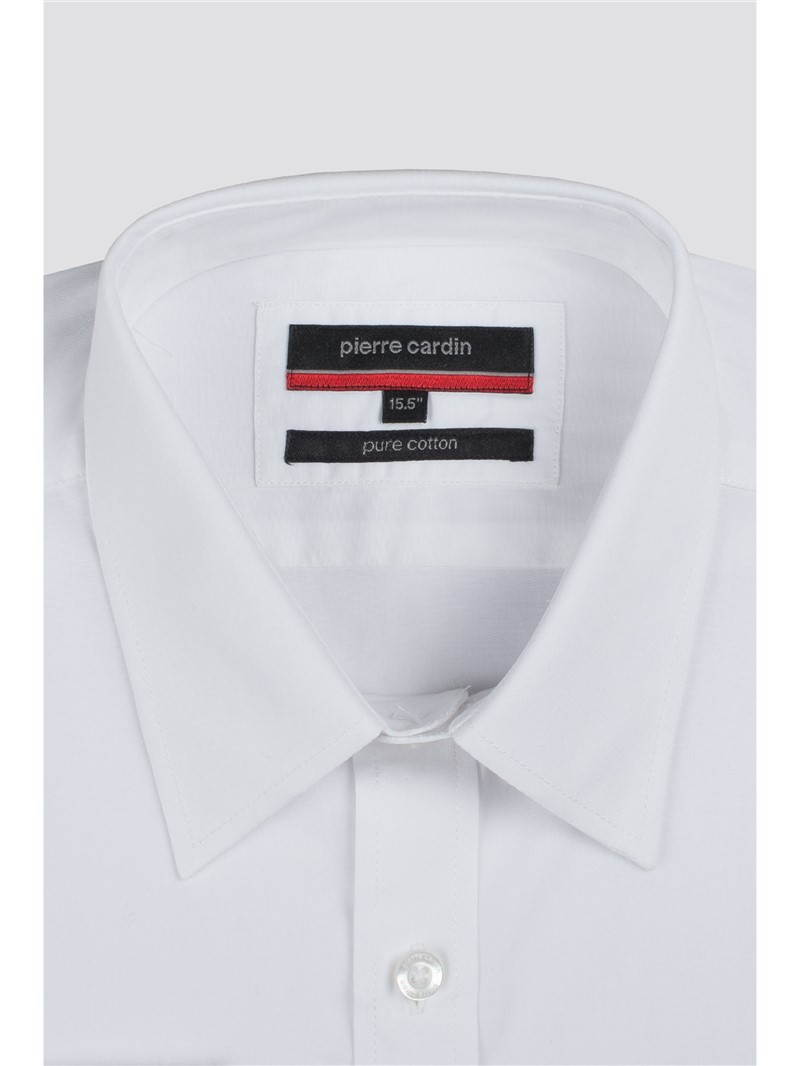 Pierre de cardin dress discount shirt white slim fit