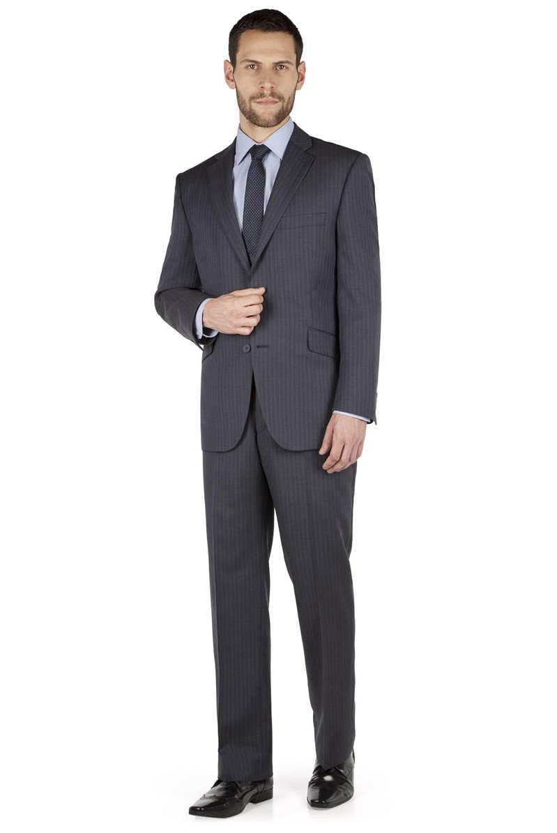 Aston & Gunn | Airforce Blue Striped Suit | Suit Direct