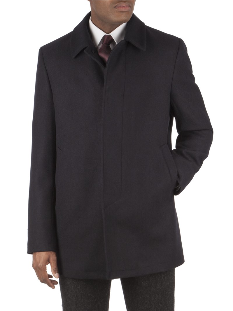 Scott & Taylor | Navy Wool Bounty Coat | Suit Direct