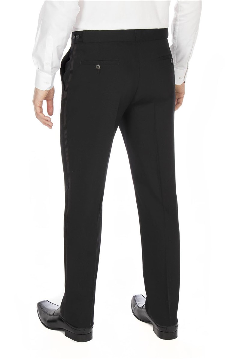 Navy Plain Tailored Fit Dinner Suit Trouser Suit Direct