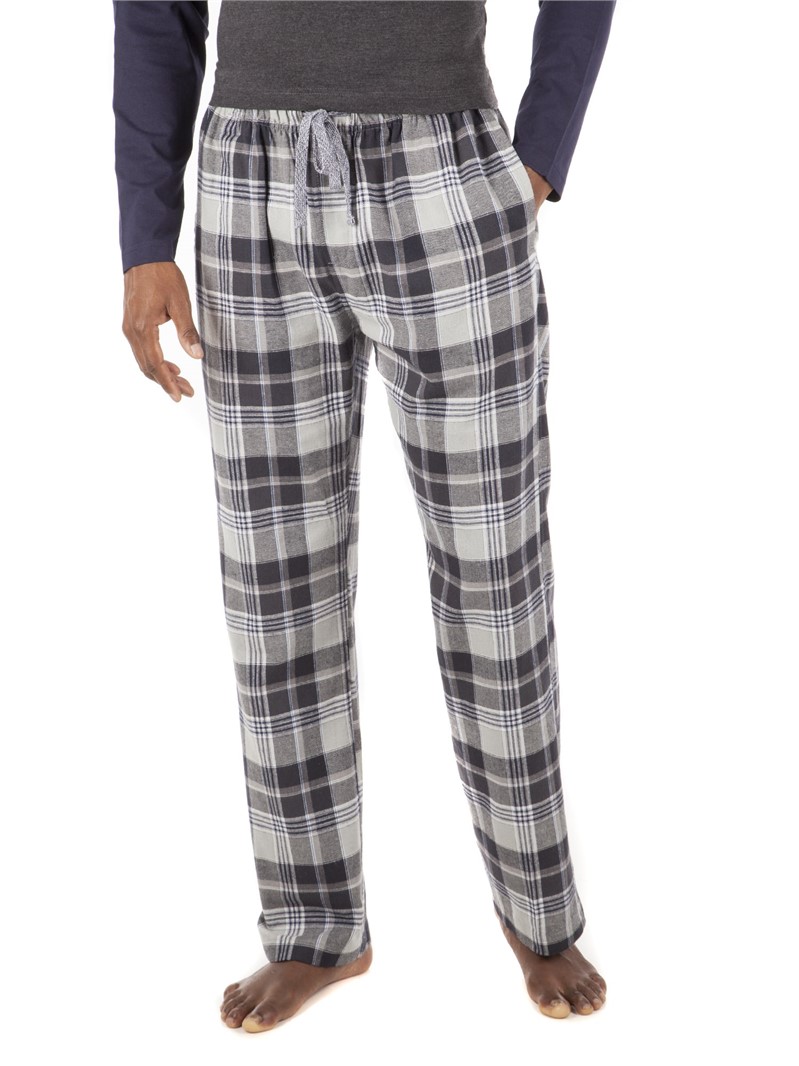  Grey Brushed Check Lounge Pants