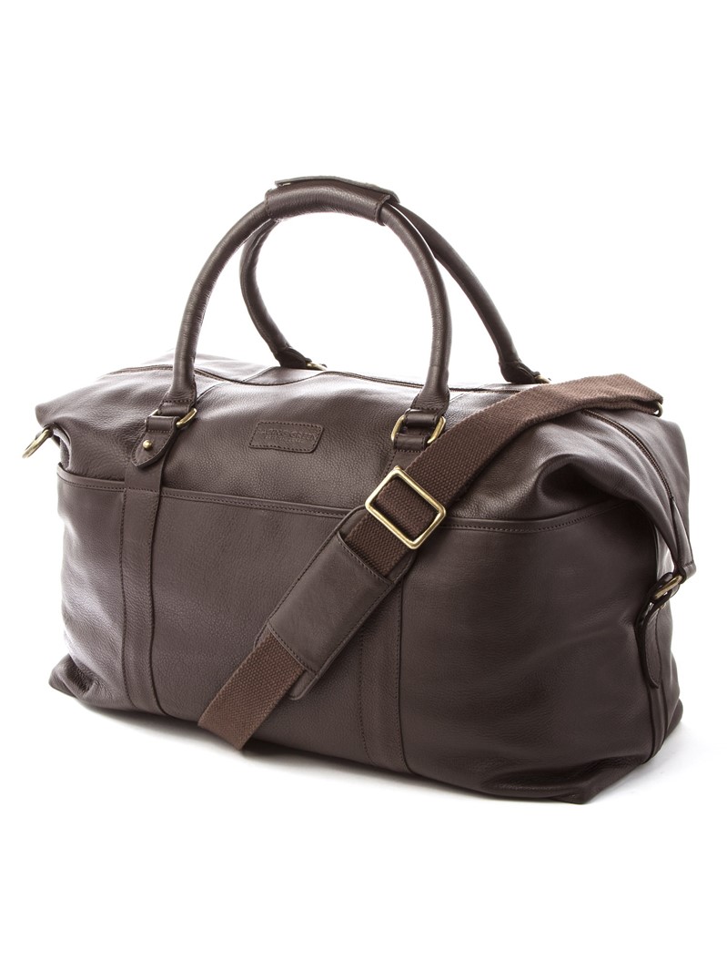  Brown Leather Holdall