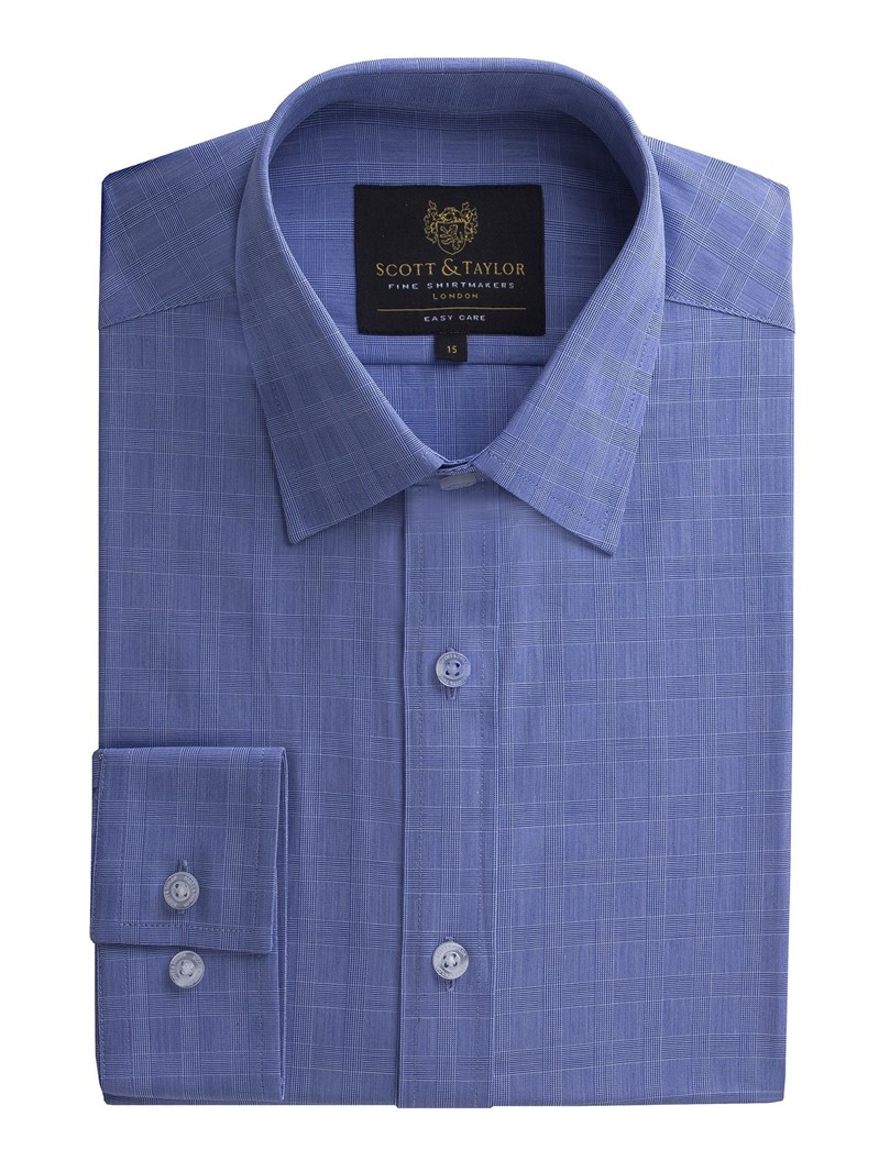  Blue Prince of Wales Check Shirt