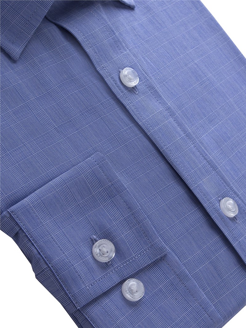  Blue Prince of Wales Check Shirt