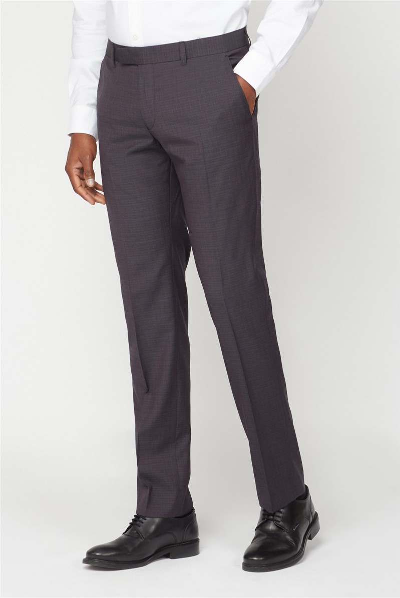 Ben Sherman | Men's Grey Peacoat Check Trouser | Suit Direct