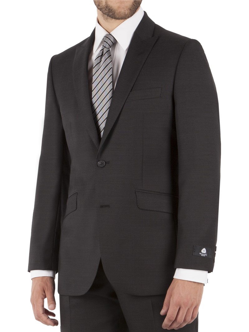  Black Pindot Regular Fit Suit