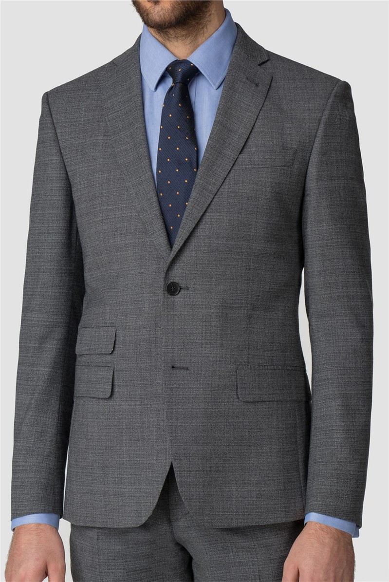  Charcoal Jaspe Tailored Fit Suit Jacket