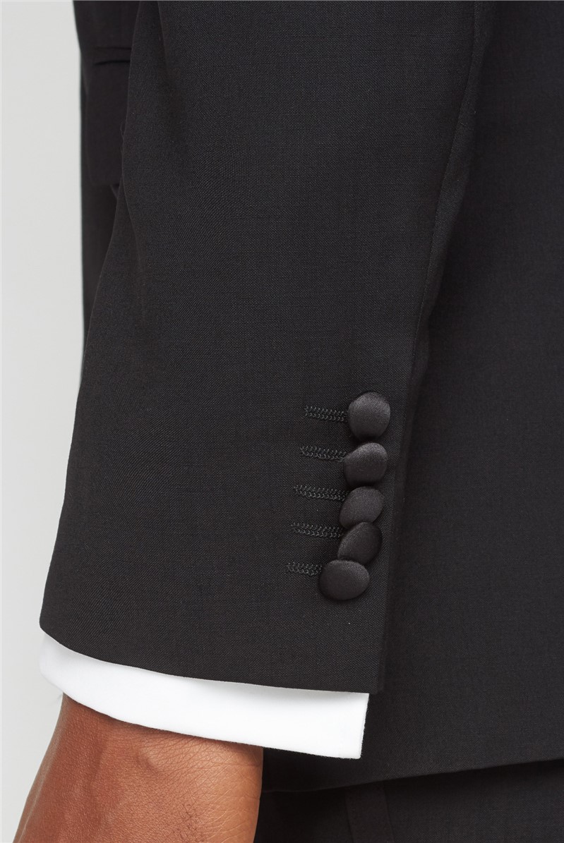 Black Peak Lapel Dinner Suit Jacket