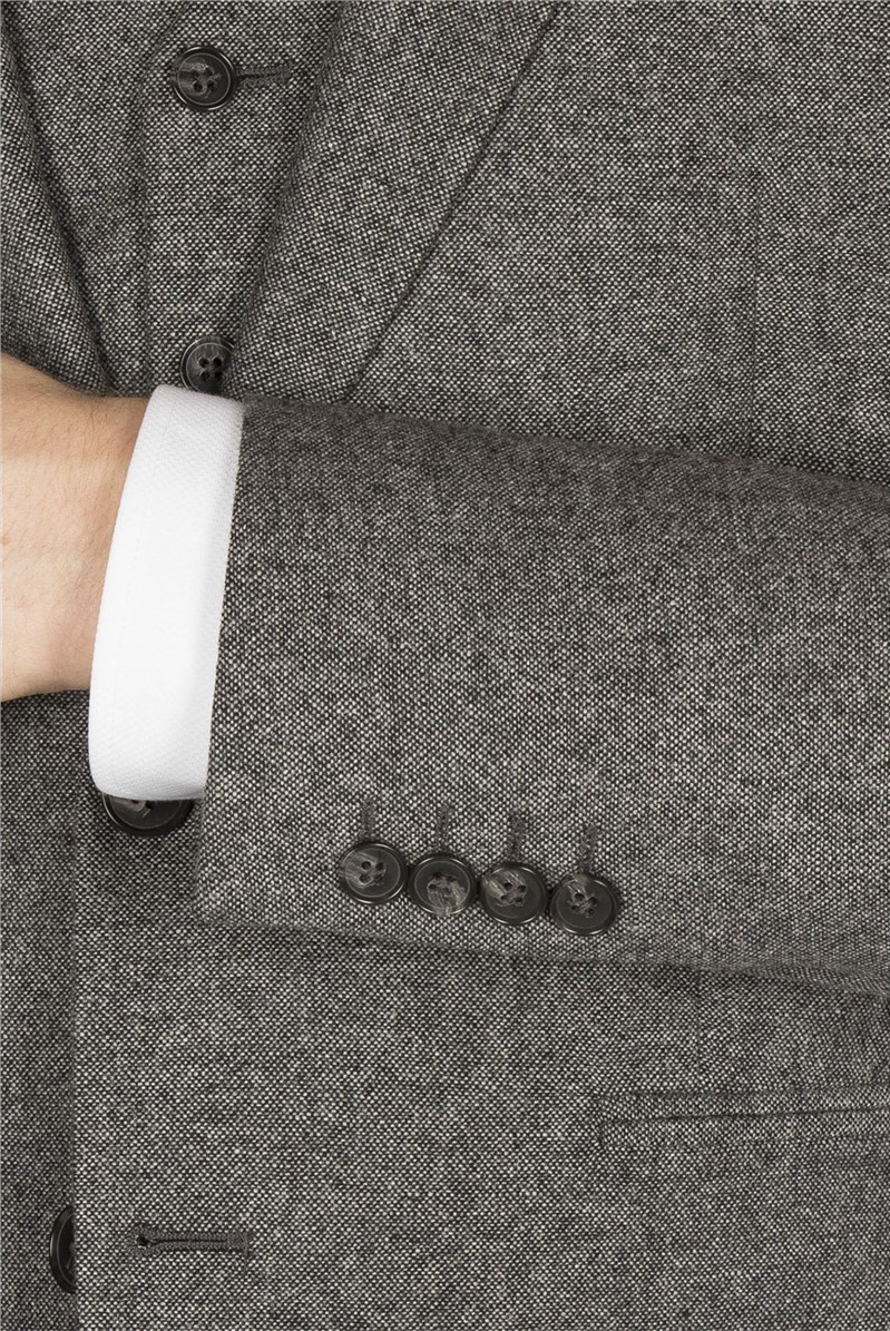 Stvdio Grey Textured Ivy League Suit Jacket