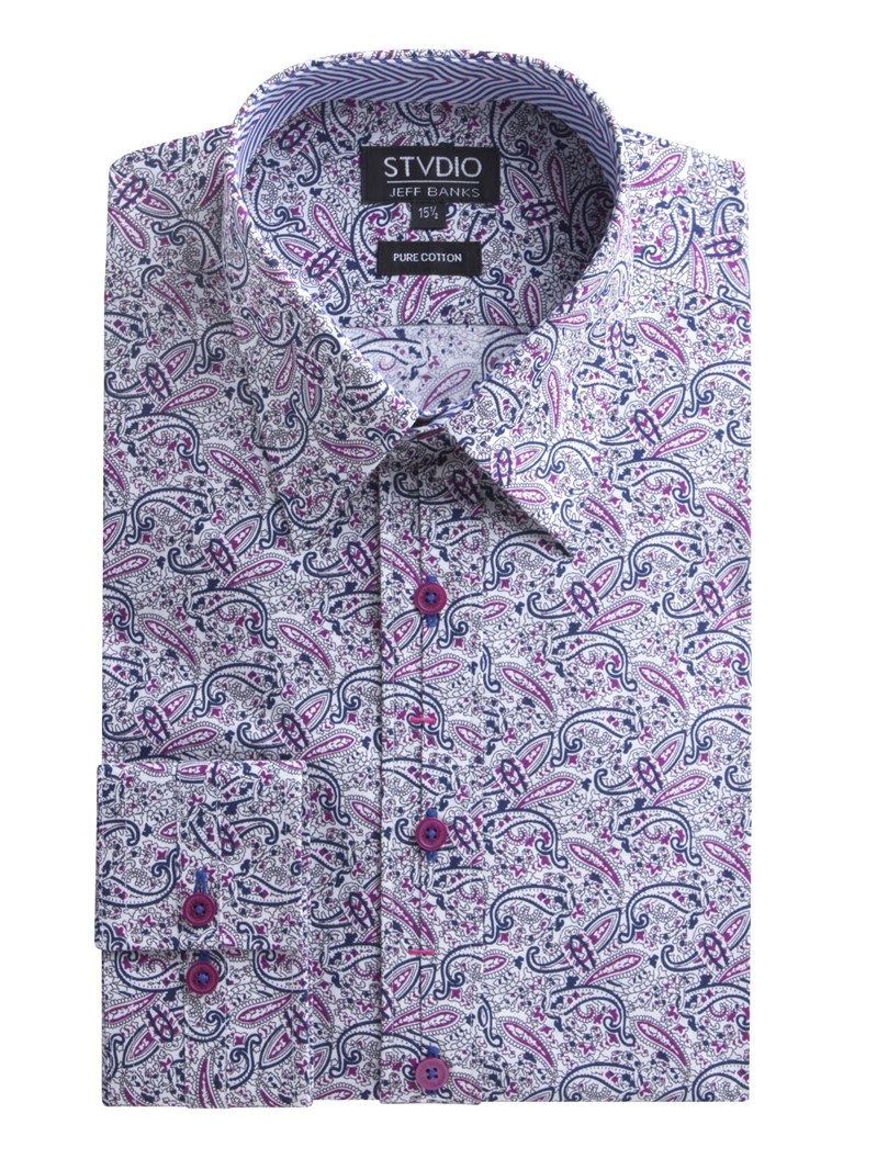 Studio Multi Paisley Print Shirt