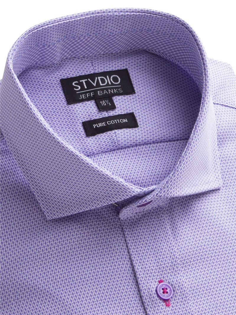 Studio Lilac Textured Weave Shirt