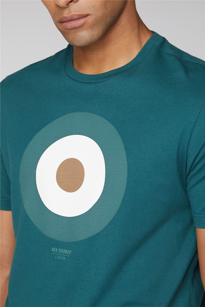 Ben Sherman | Forest Green Mod Target Tee | SuitDirect.co.uk