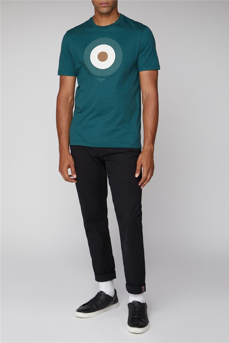 Ben Sherman | Forest Green Mod Target Tee | SuitDirect.co.uk