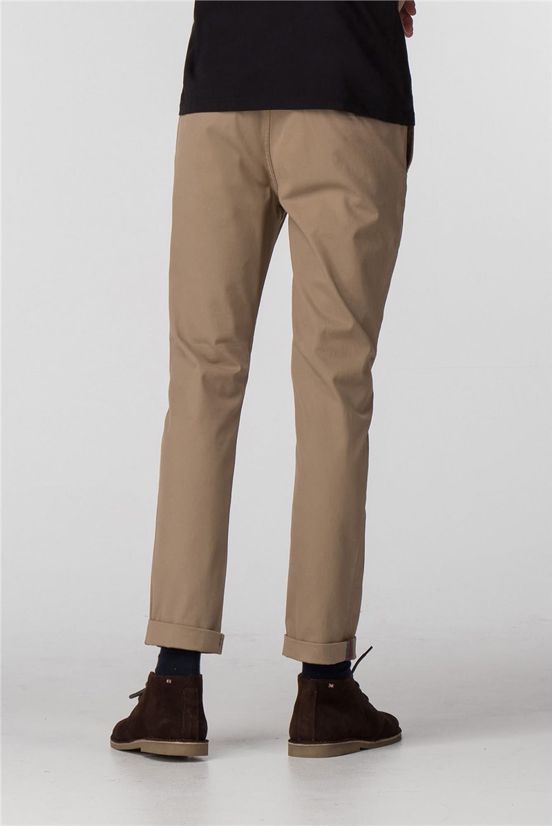  Beige Skinny Fit Stretch Chinos