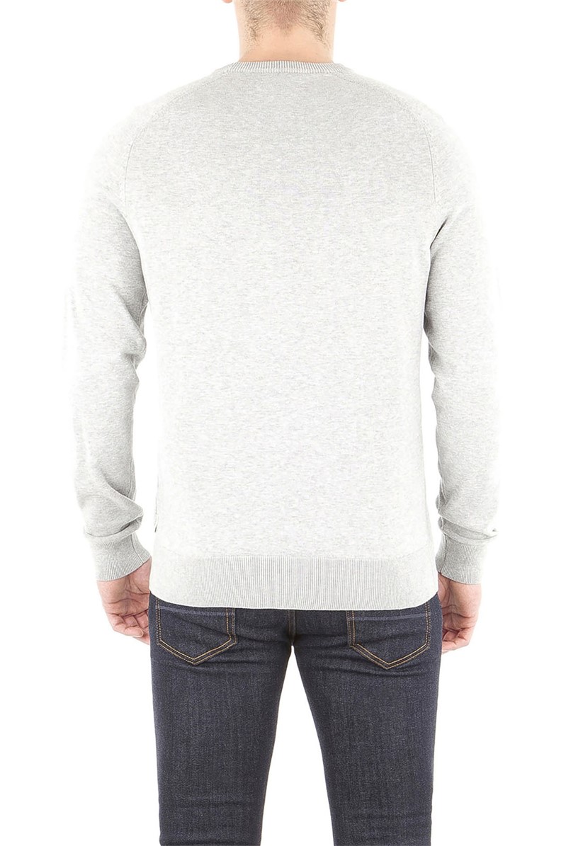  Mid Grey Cotton Crew Neck