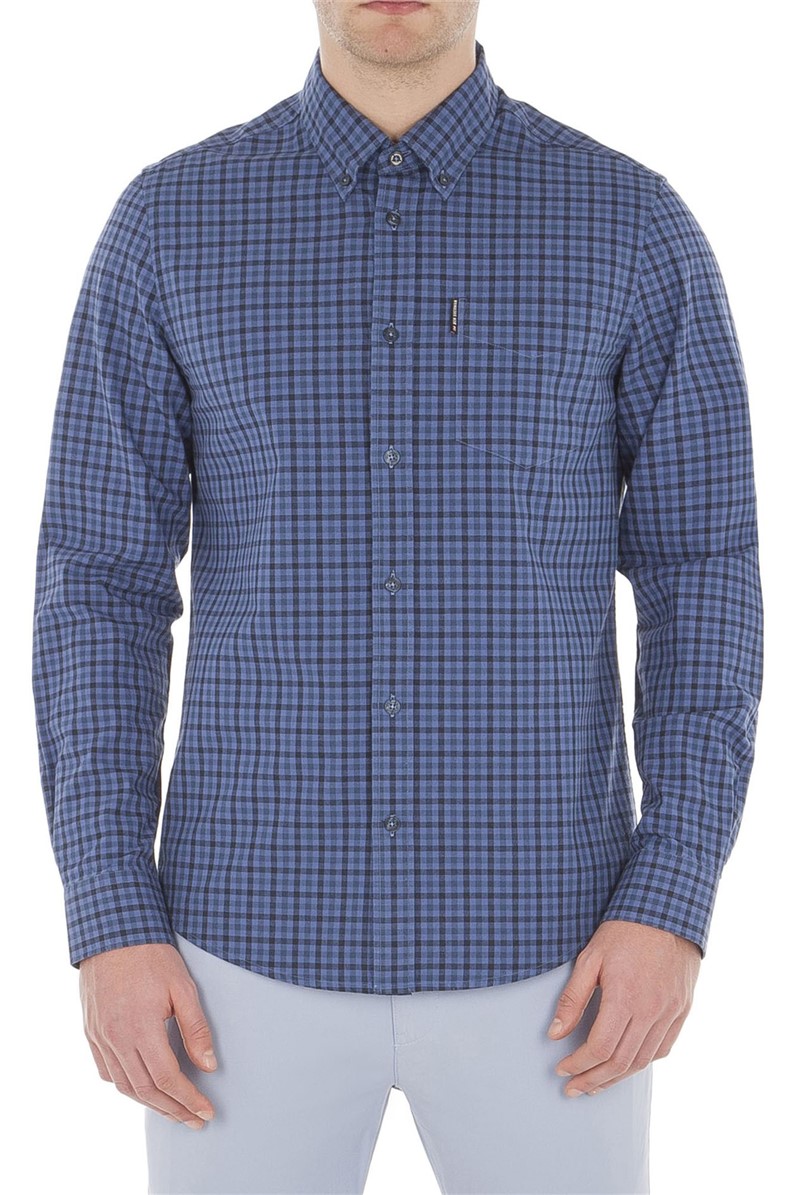  Long Sleeve Blue Gingham Shirt